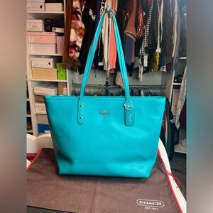 Turquoise Coach Bag